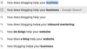 YeS Creative Marketing Longtail keyword phrase example blogging